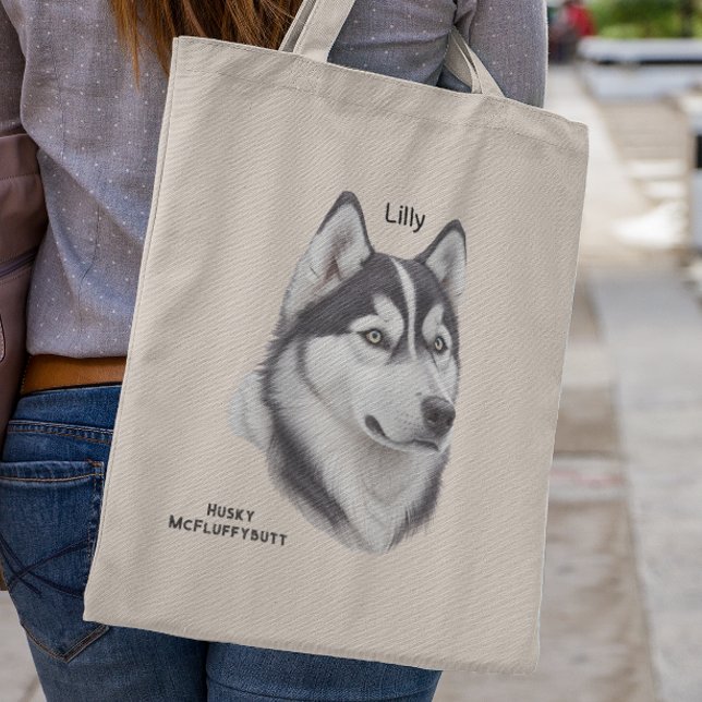 Sibirisches Husky-Geschenk für Husky-Mama Tragetasche (Von Creator hochgeladen)