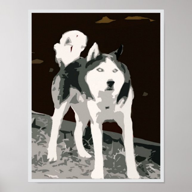 Sibirisches Husky-Poster Poster (Vorne)