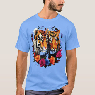 Sibirisches Tigern Paar Valentinstag T-Shirt