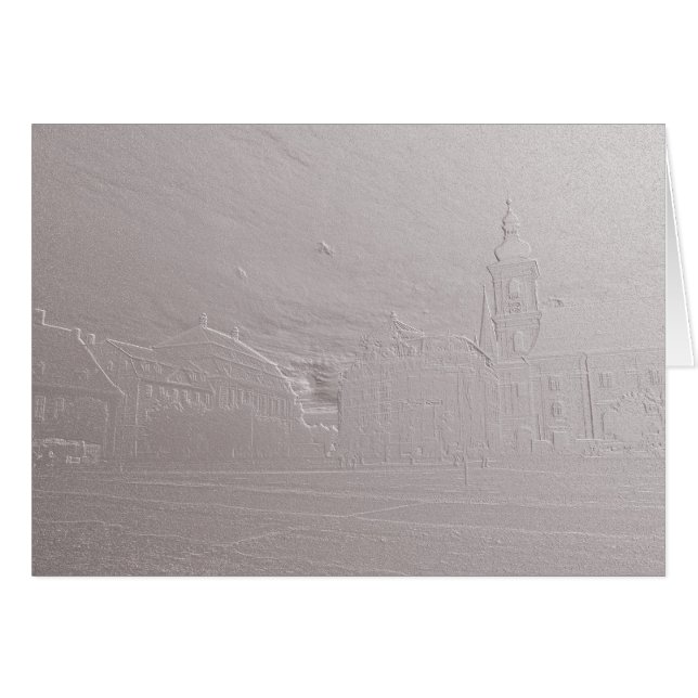 Sibiu basorelief Big Card (Vorderseite (Horizontal))