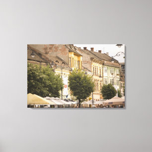 Sibiu. Neue Stadt. RF) Leinwanddruck