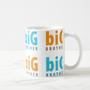 SIBLINGS COLLECTION - großer Bruder {aqua+orange} Kaffeetasse