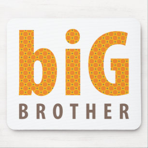 SIBLINGS COLLECTION - großer Bruder {orange} Mousepad