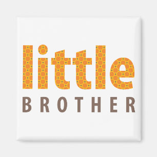 SIBLINGS COLLECTION - kleiner Bruder {orange} Magnet