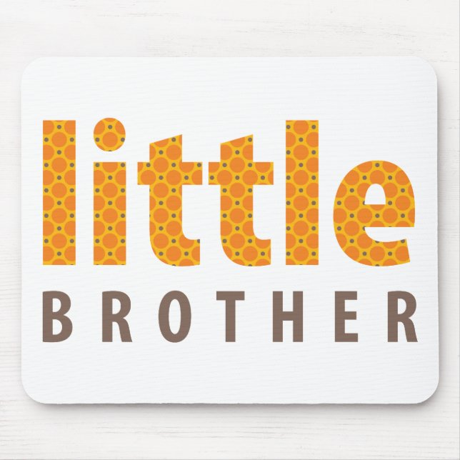 SIBLINGS COLLECTION - kleiner Bruder {orange} Mousepad (Vorne)