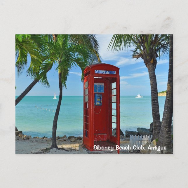 Siboney Beach Club, Antigua Postkarte (Vorderseite)