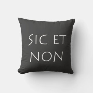 sic et non kissen