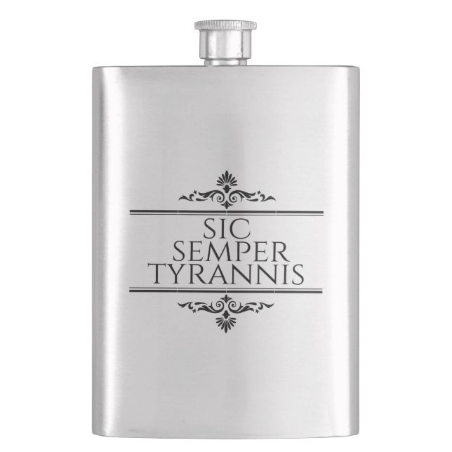 Sic Semper Tyrannis Flachmann (Vorderseite)