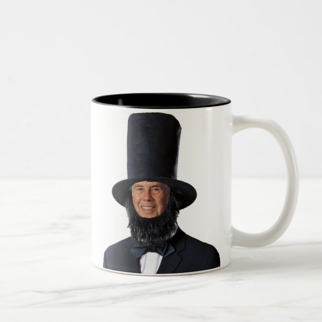 Sic semper tyrannis! Glückliches Presiden… Zweifarbige Tasse (Rechts)