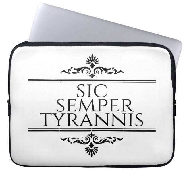 Sic Semper Tyrannis Laptopschutzhülle (Vorderseite)