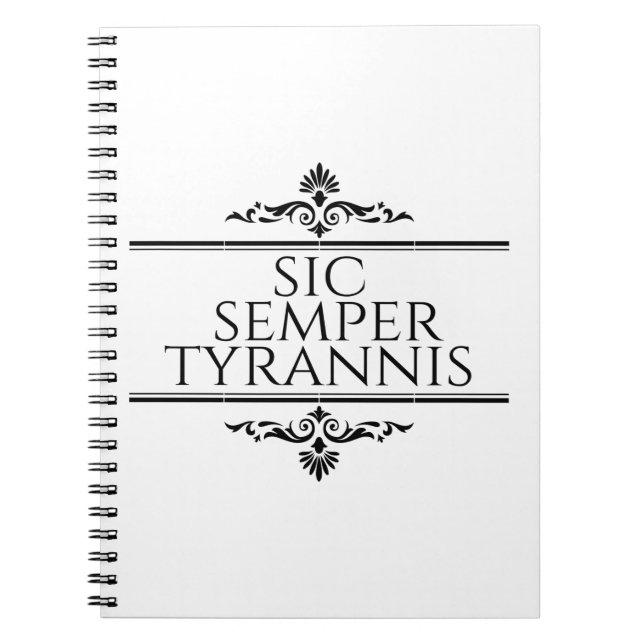Sic Semper Tyrannis Notizblock (Vorderseite)