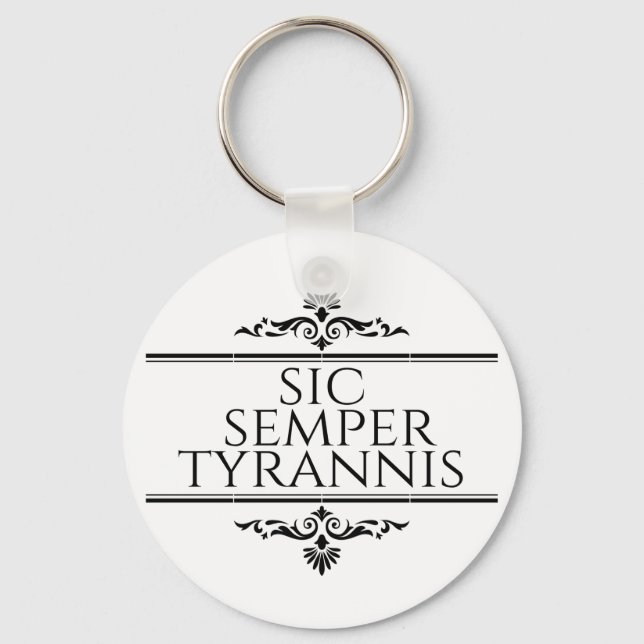 Sic Semper Tyrannis Schlüsselanhänger (Vorderseite)