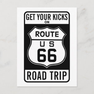 Sich auf der Route 66 amüsieren Postkarte