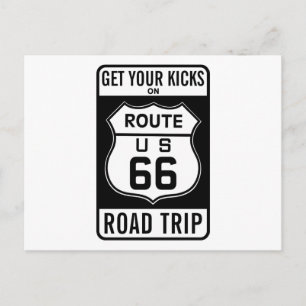Sich auf der Route 66 amüsieren Postkarte