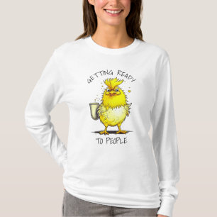 Sich bereit machen, um Leute Lustige Hühner-Zita T-Shirt