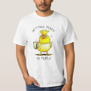 Sich bereit machen, um Leute   Lustige Hühner-Zita T-Shirt