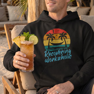Sich erholender Workaholic Lustiger Urlaubs-Hood Hoodie