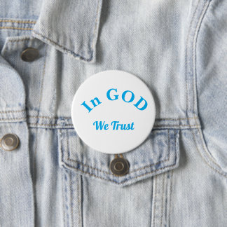 Sich im HERRN freuend, blau Button