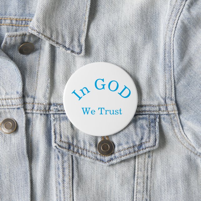 Sich im HERRN freuend, blau Button (Beispiel)