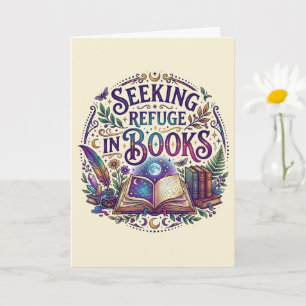 Sich in Büchern Flüchten  Whimsical Celestial Myst Karte