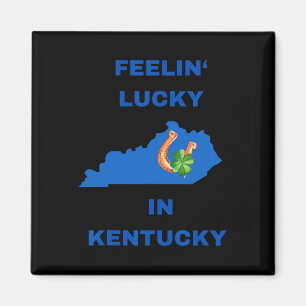 Sich in Kentucky glücklich fühlen - St. Patricks D Magnet