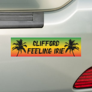 Sich IRIE fühlen Tropische Palmen Autoaufkleber