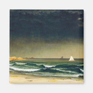 Sich nähernder Sturm  Strand von Martin Johnson He Magnet