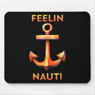 Sich nautisch lustig Segeln und Booten Mousepad