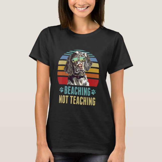 Sich nicht lehren Englisch Setter Dog Sommer T-Shirt (Vorderseite)
