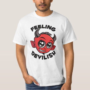 Sich teuflisch süß fühlender lächelnder Teufel T-Shirt