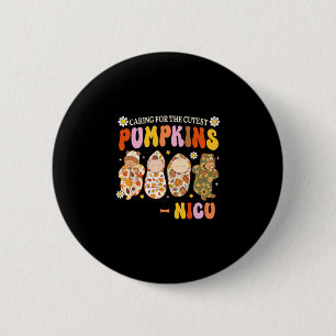 Sich um den süßesten Kürbis auf der Neugeborenen-I Button