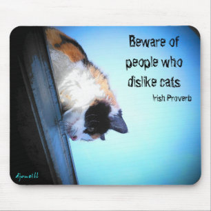 Sich vor Hassern verstecken Irisches Sprichwort Mousepad