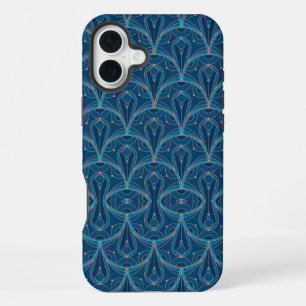 Sich wiederholendes geometrisches Art Deco-Muster iPhone 16 Plus Hülle