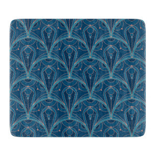 Sich wiederholendes geometrisches Art Deco-Muster Schneidebrett