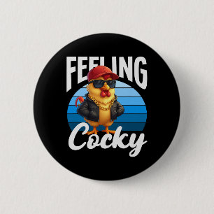 Sich Y Lustig Hahn Wortwitz Cool Sungles Swag Button