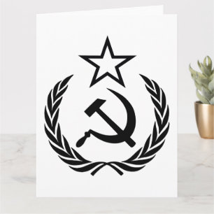 Sichel und Hammer, UdSSR, CCCP, Kommunismus Karte