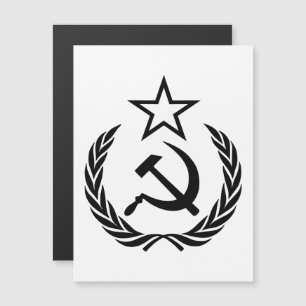 Sichel und Hammer, UdSSR, CCCP, Kommunismus Magneteinladung