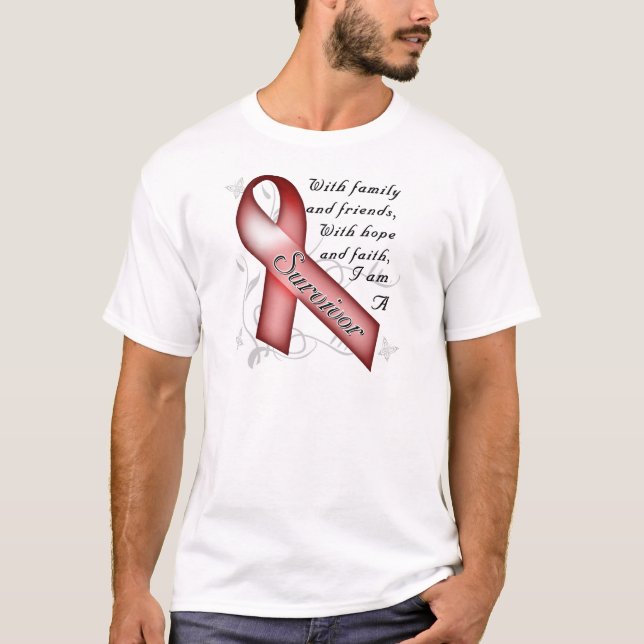 Sichel-Zellen-Anämie-Überlebender T-Shirt (Vorderseite)