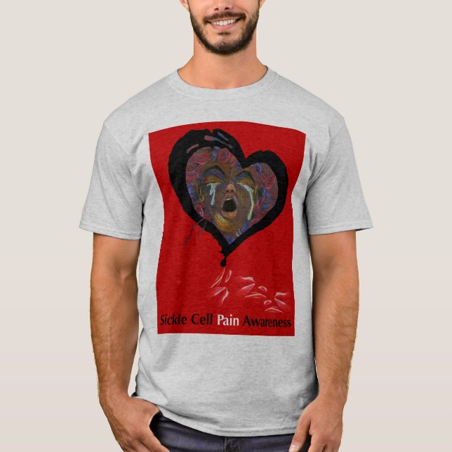 Sichel-Zellen-Schmerz-Bewusstseins-Shirt T-Shirt (Vorderseite)