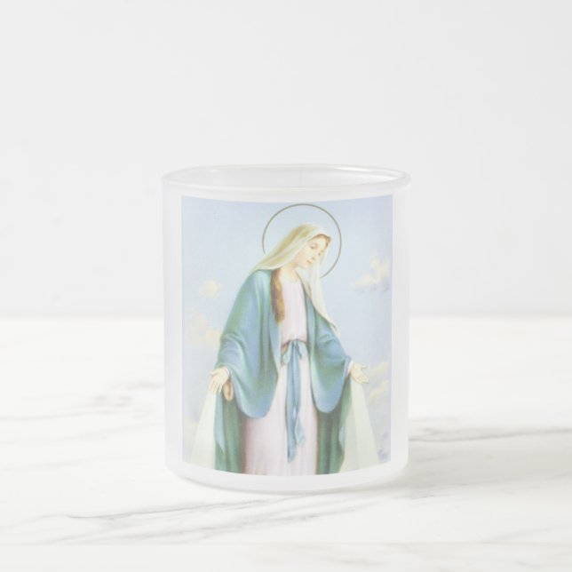 Sichelförmige Mond-Tasse Jungfrau-Marys Mattglastasse (Mittel)