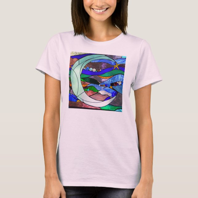 Sichelförmiges Mond-T-Shirt T-Shirt (Vorderseite)