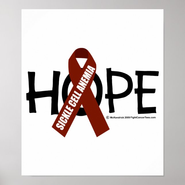 Sichelzellanämie Hoffnung Poster (Vorne)