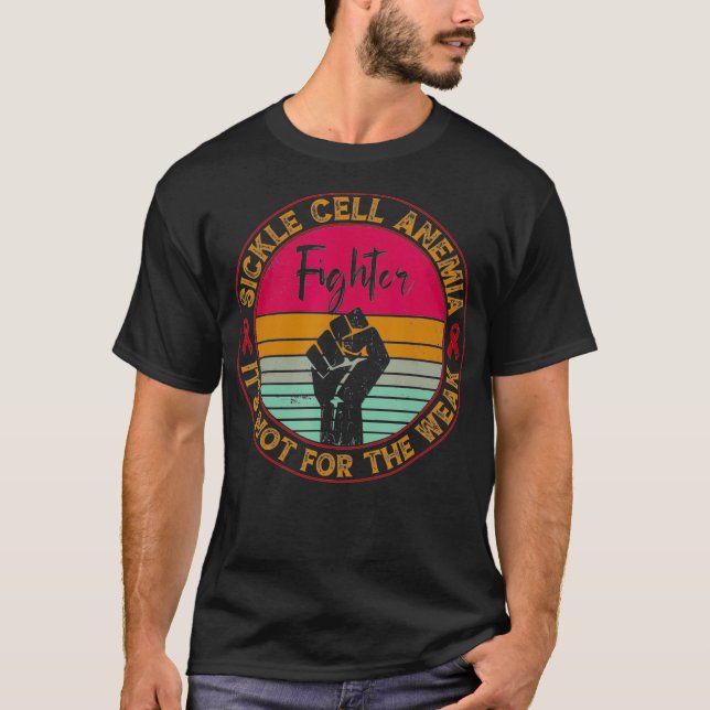 Sichelzellanäwarendesign Vintage Sichelzelle T-Shirt (Vorderseite)