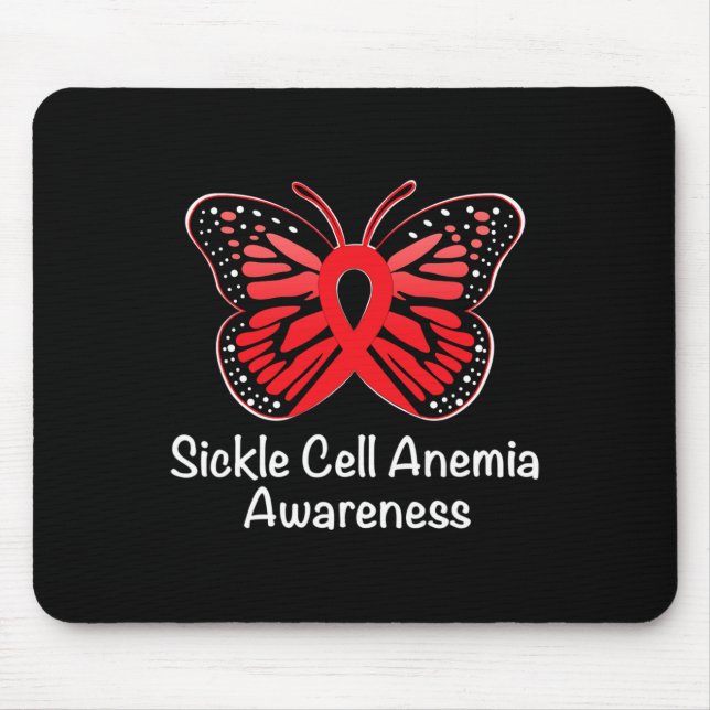 Sichelzellenanämie Erziehungskrieger unterstützen  Mousepad (Vorne)