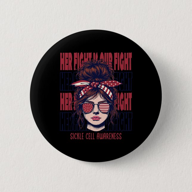 Sichelzellenbewusstsein Ihr Kampf ist mein Kampf B Button (Vorderseite)