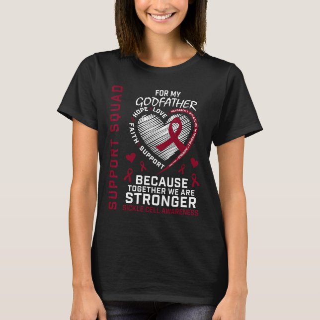 Sichelzellenwarnelemente - PatenunterstützungsSqua T-Shirt (Vorderseite)
