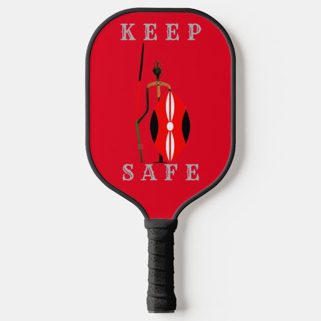 Sicher bleibe und sicher spielen pickleball schläger (Vorderseite)