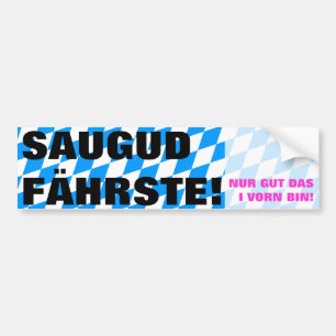 Sicher fahren Pink Autoaufkleber