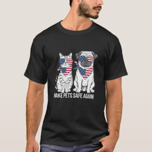 Sicher für Haustiere sorgen Trump Harris Debatten T-Shirt
