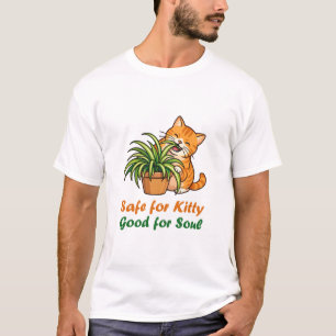 Sicher für Kitty, gut für die Seele Spinnepflanze  T-Shirt